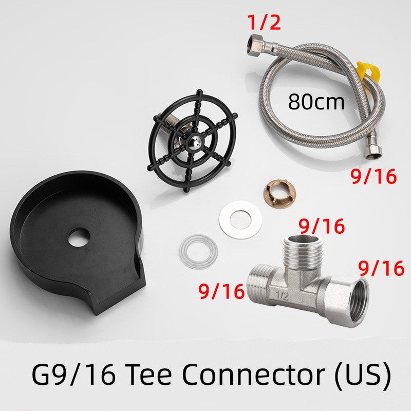 Bar Counter Cup Washer Sink High-pressure Spray Automatic Faucet Coffee Pitcher Wash Cup Tool Kitchen - VINE GLOBAL