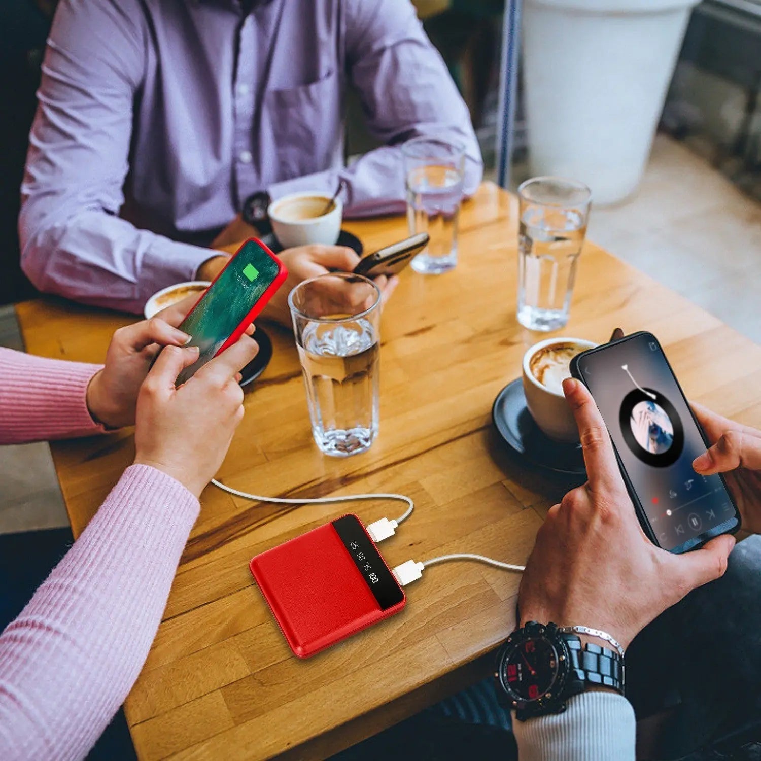 10000mAh Portable Power Bank Mini External Battery Pack Charger w/ Dual USB PortsVINE GLOBAL