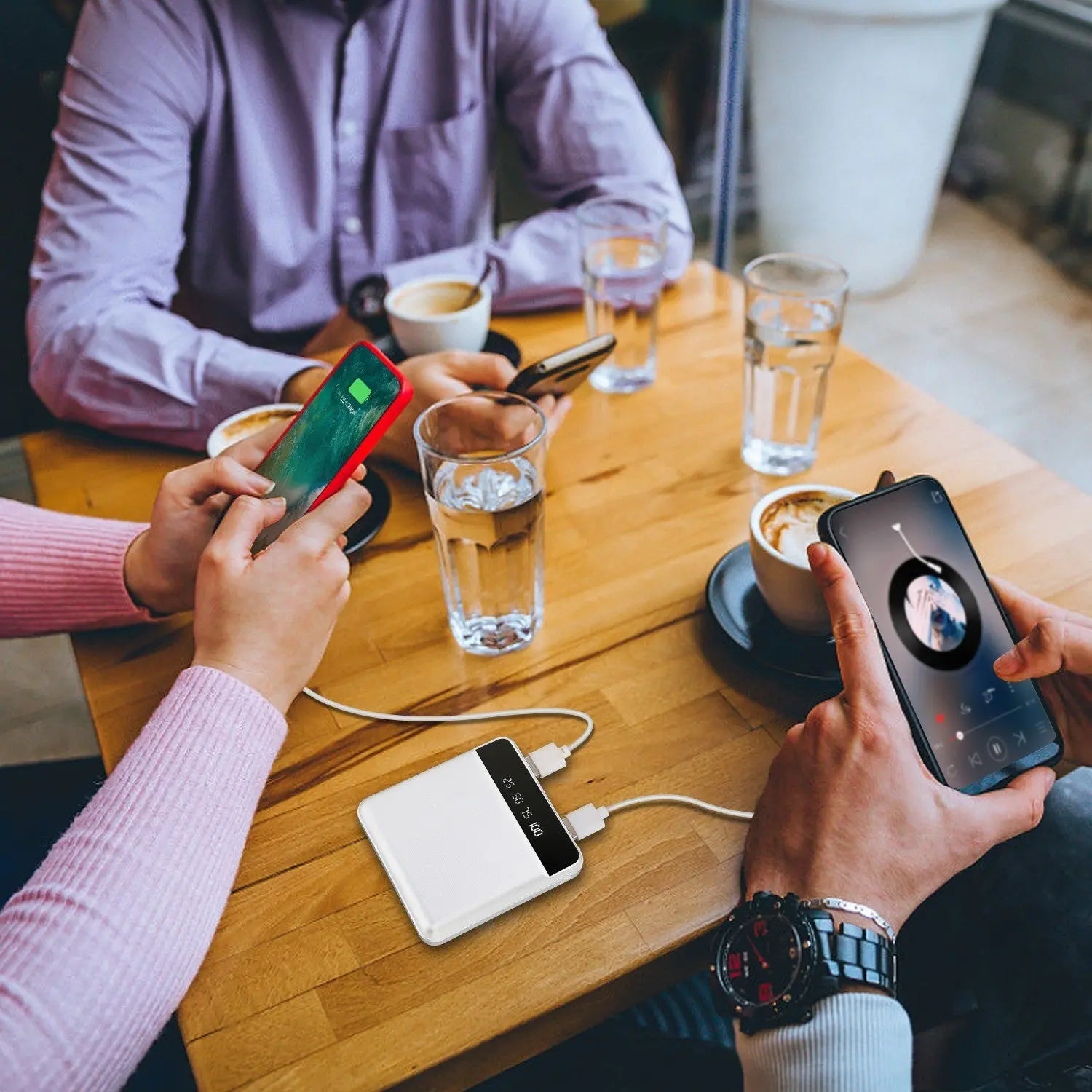 10000mAh Portable Power Bank Mini External Battery Pack Charger w/ Dual USB PortsVINE GLOBAL