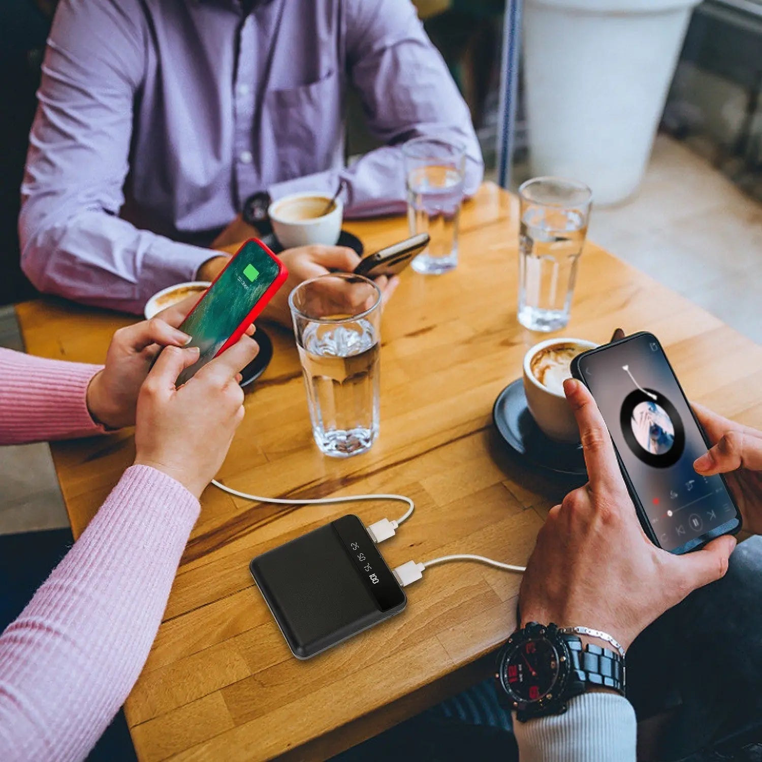 10000mAh Portable Power Bank Mini External Battery Pack Charger w/ Dual USB PortsVINE GLOBAL