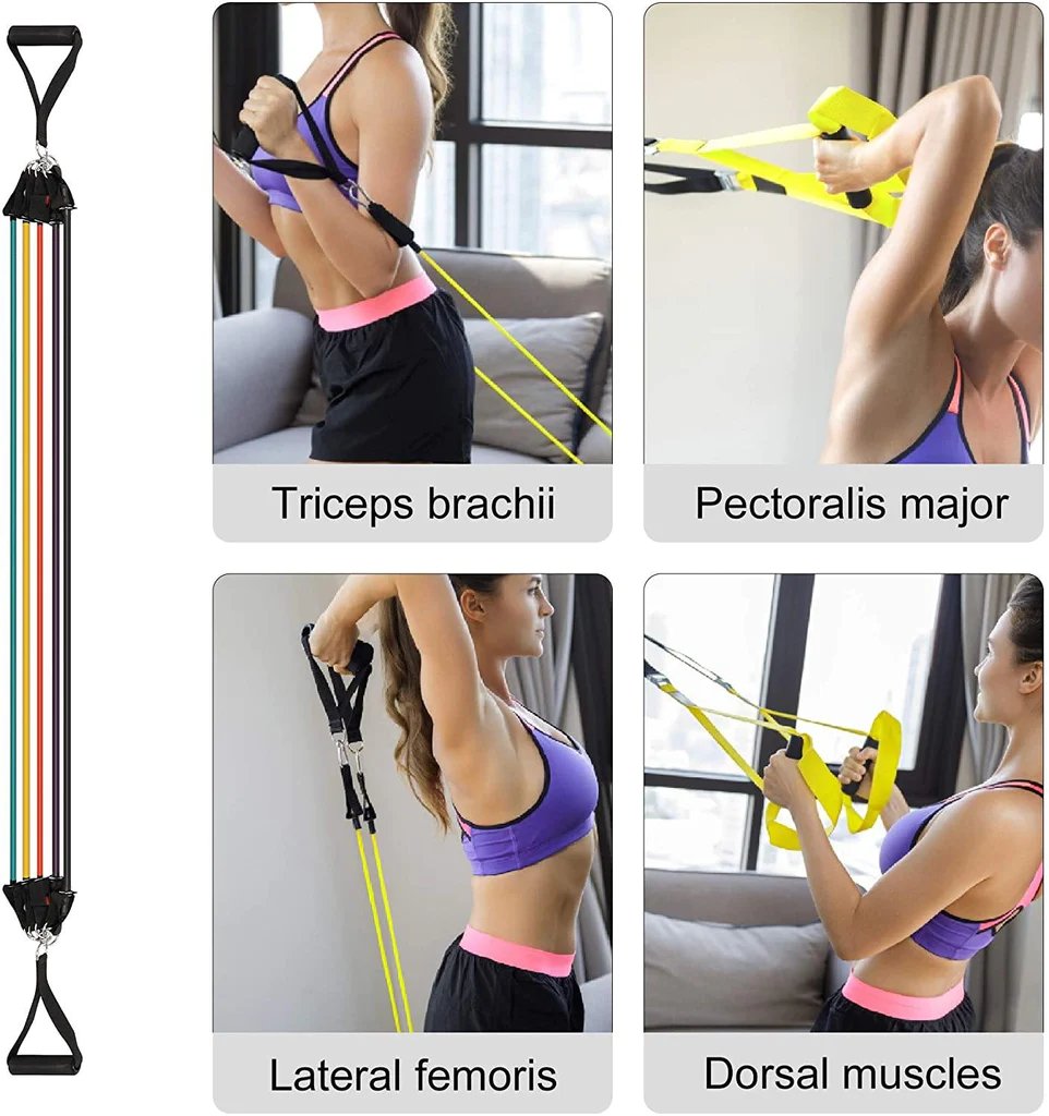 11 Pack Resistance Bands Set with Door Anchor Pulling Force Isolation Belt Set can be AdjustableVINE GLOBAL