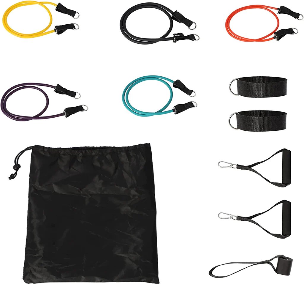 11 Pack Resistance Bands Set with Door Anchor Pulling Force Isolation Belt Set can be AdjustableVINE GLOBAL