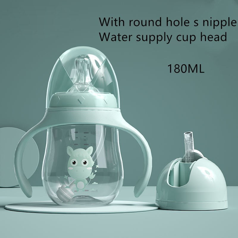 Baby Wide-diameter Baby Bottle, Child Drinking Cup Sippy Cup - VINE GLOBAL