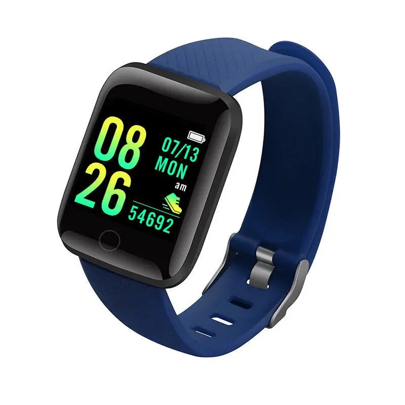 116plus Smart Bracelet Sports Bracelet D13 Color Screen Bracelet Sports Pedometer Bluetooth Reminder Heart Rate and Blood PressureVINE GLOBAL