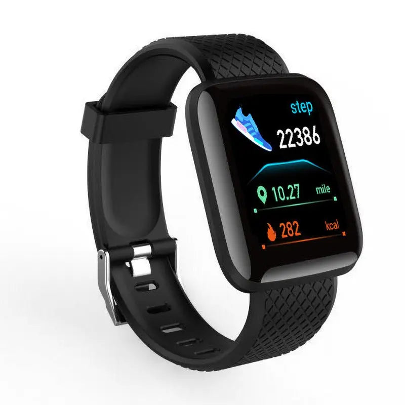 116plus Smart Bracelet Sports Bracelet D13 Color Screen Bracelet Sports Pedometer Bluetooth Reminder Heart Rate and Blood PressureVINE GLOBAL