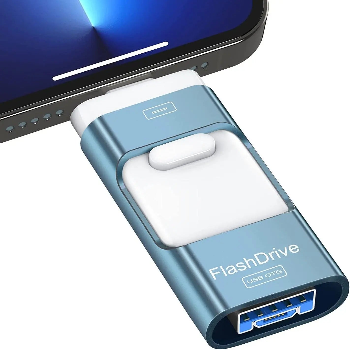 128GB USB Flash Drive; Photo Memory Stick External Storage Thumb Drive Compatible With IPhone; IPad; Android; Tablet; PC; Computer; Devices With Micro USB 3.0; OTG; IOS; Type CVINE GLOBAL