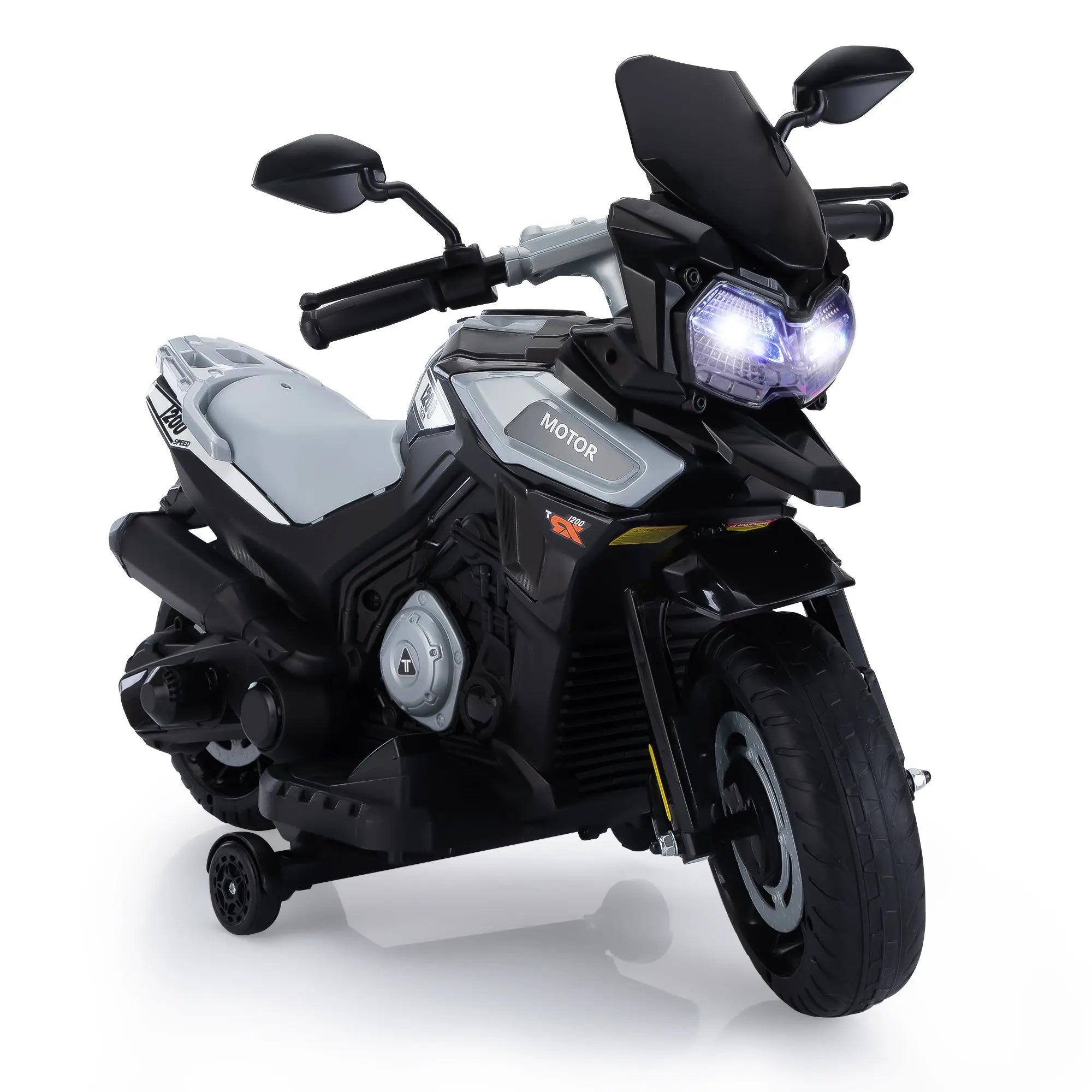 12V Off - Road Motorcycle - Silver WhiteVINE GLOBAL