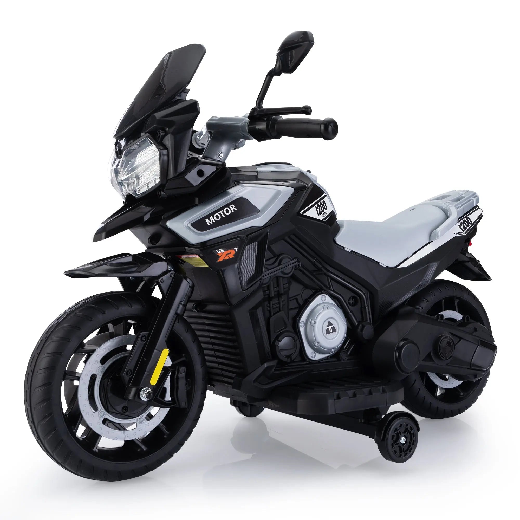 12V Off - Road Motorcycle - Silver WhiteVINE GLOBAL