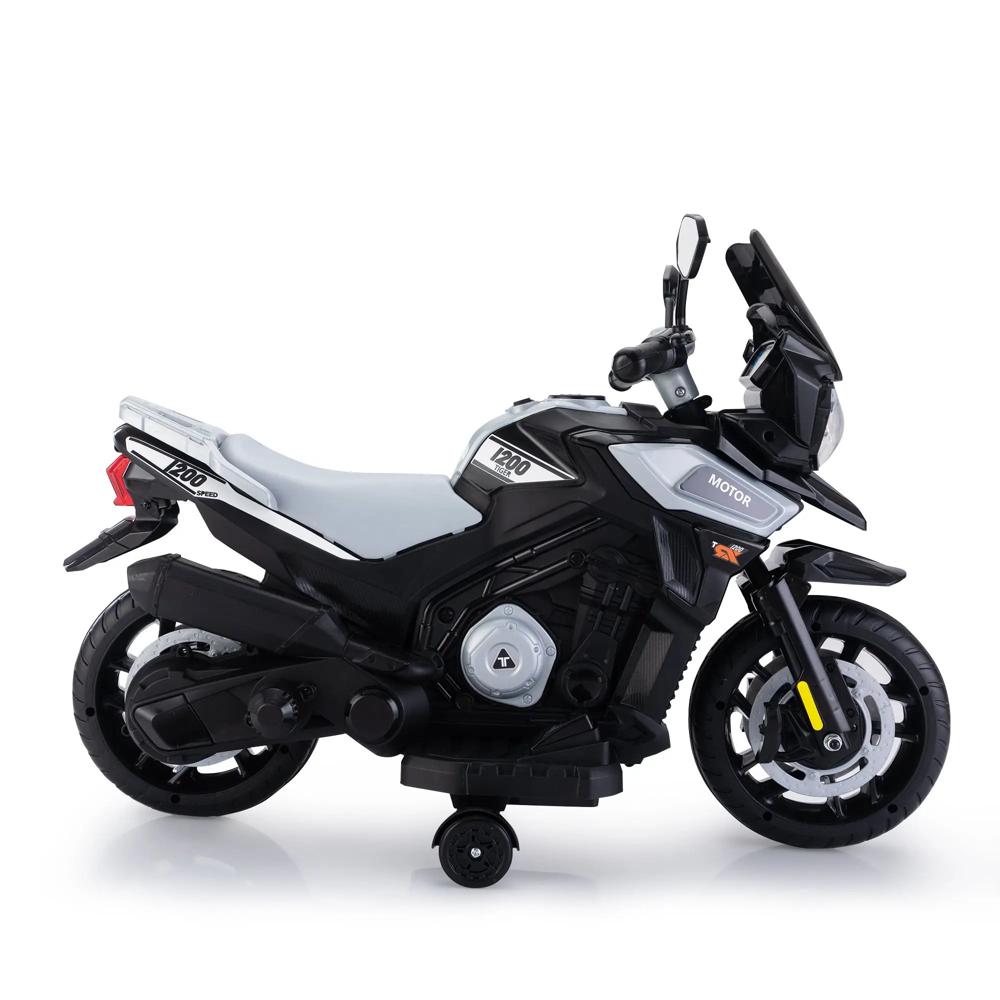 12V Off - Road Motorcycle - Silver WhiteVINE GLOBAL