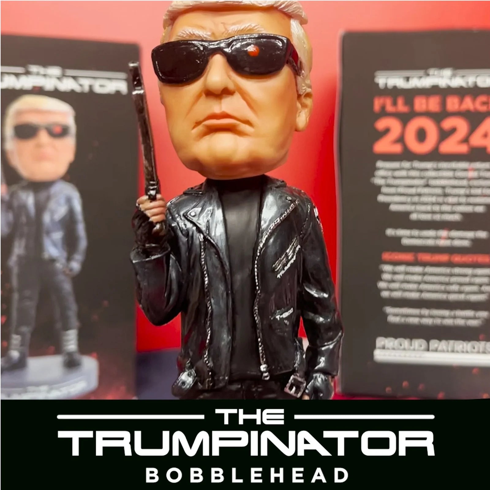 Donald Trump Collectibles - the Trumpinator: 2024 Bobblehead for Trump Supporters and Patriotic Americans | the #1 Gifts