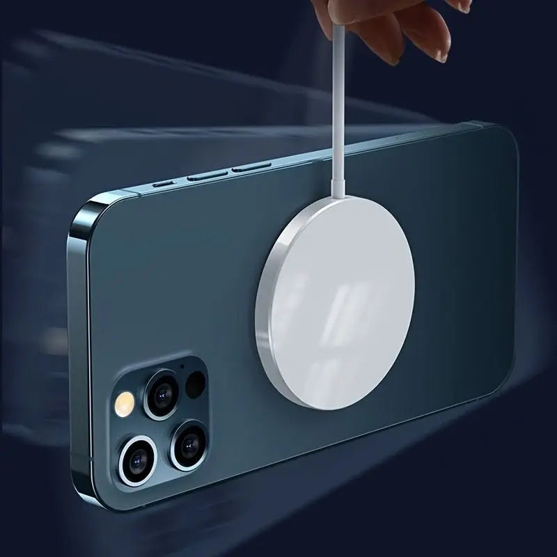 15W Magnetic Wireless Charger With USB - C Compatible With MagSafe Wireless Charger Fast Charging Lightning For IPhone 13/13 Mini/13Pro/13Pro Max/iPhone 12/12 Mini/12Pro MaxVINE GLOBAL