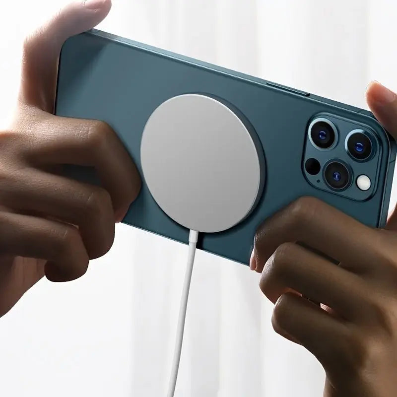 15W Magnetic Wireless Charger With USB - C Compatible With MagSafe Wireless Charger Fast Charging Lightning For IPhone 13/13 Mini/13Pro/13Pro Max/iPhone 12/12 Mini/12Pro MaxVINE GLOBAL