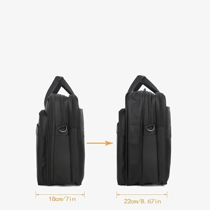 17.3 Inch Laptop Bag, Expandable Briefcase,Computer Bag Men Women,Laptop Shoulder Bag,Work Bag Business Travel Office (Black - 17.3 Inch)VINE GLOBAL