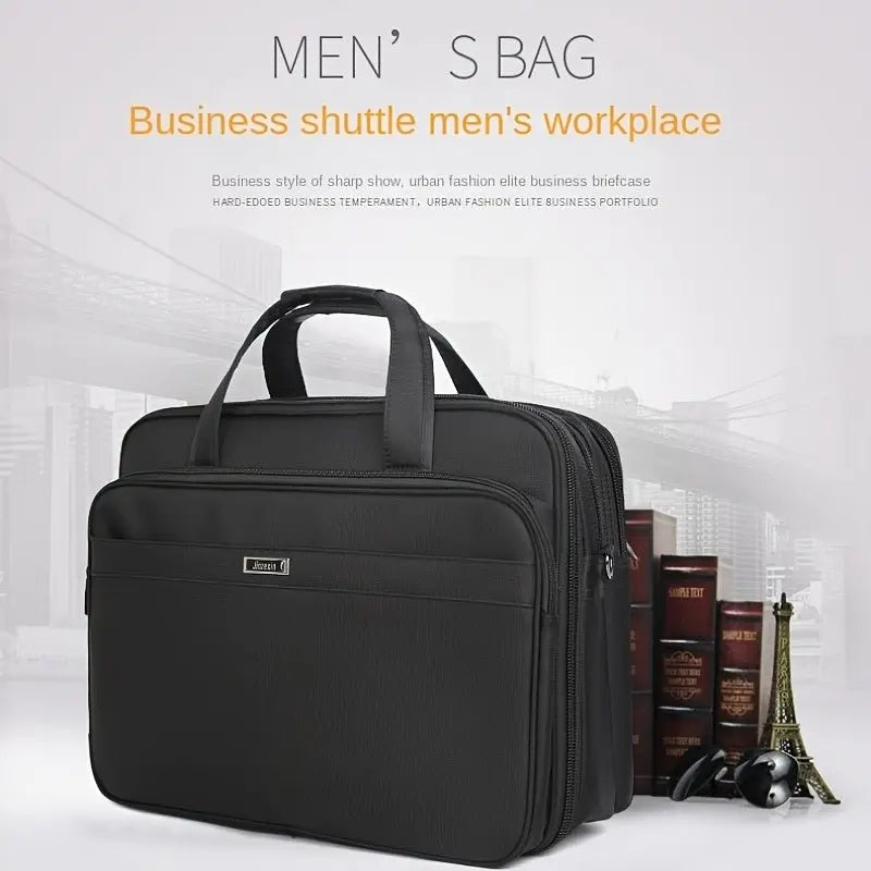 17.3 Inch Laptop Bag, Expandable Briefcase,Computer Bag Men Women,Laptop Shoulder Bag,Work Bag Business Travel Office (Black - 17.3 Inch)VINE GLOBAL