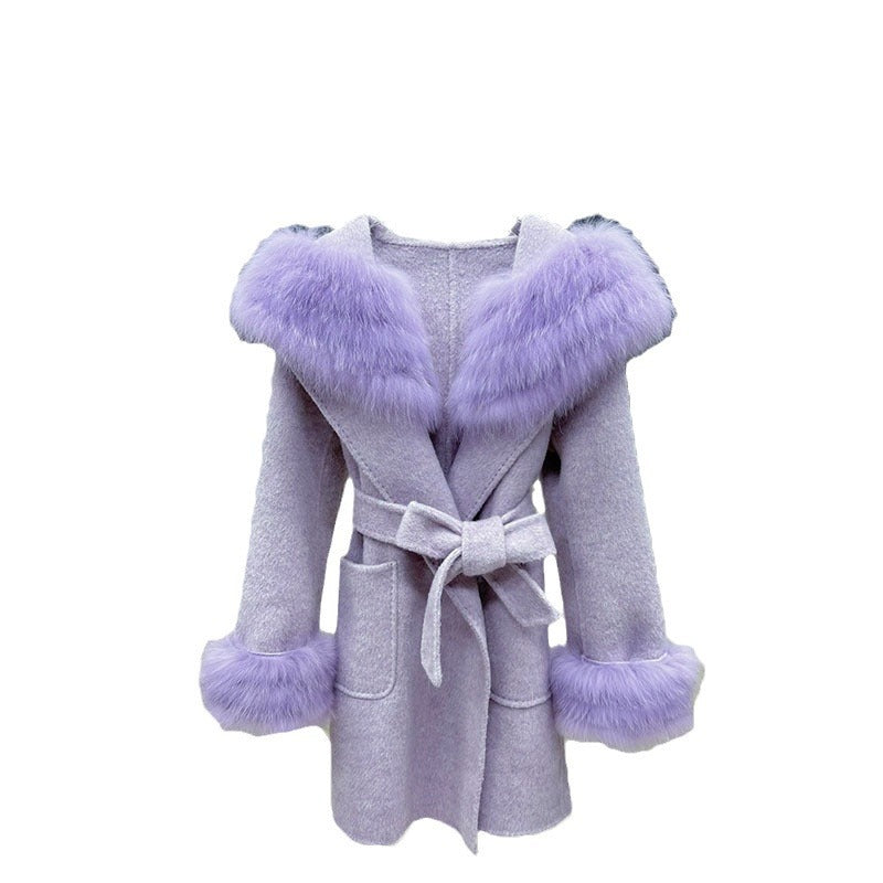 Autumn And Winter Coat Women's Sheepskin Woolen Slim Fit - VINE GLOBAL
