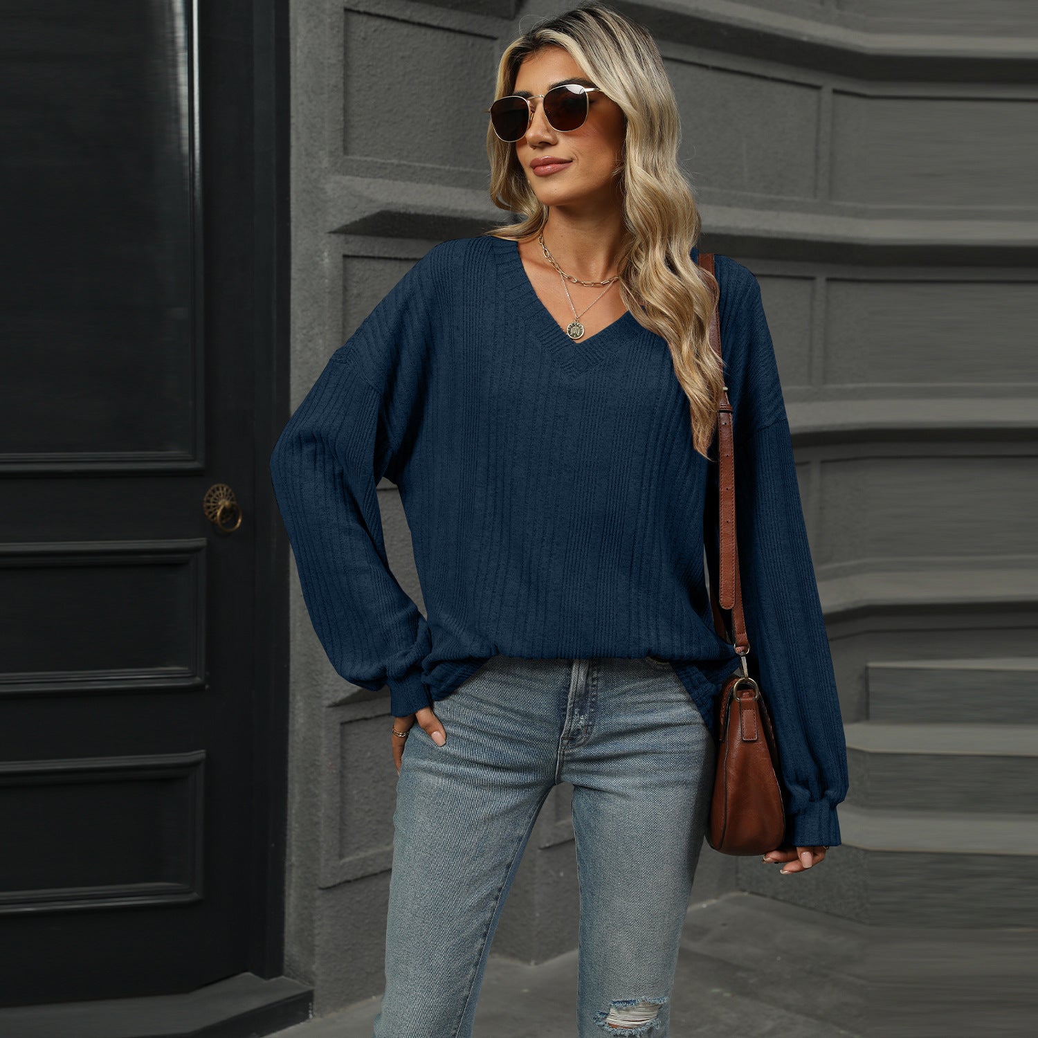 Casual Long Sleeve T-shirt Top Women's Clothing - VINE GLOBAL