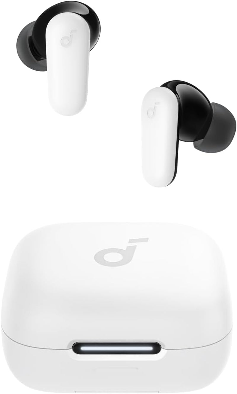 P30I by  Noise Cancelling Earbuds, Strong and Smart Noise Cancelling, Powerful Bass, 45H Playtime, 2-In-1 Case and Phone Stand, IP54, Wireless Earbuds, Bluetooth 5.4 (Black)