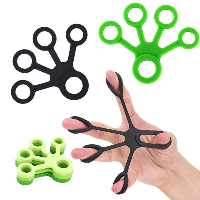 Silicone Grip Device Finger Exercise Stretcher Arthritis Hand Grip Trainer Strengthen Rehabilitation Training To Relieve Pain - VINE GLOBAL