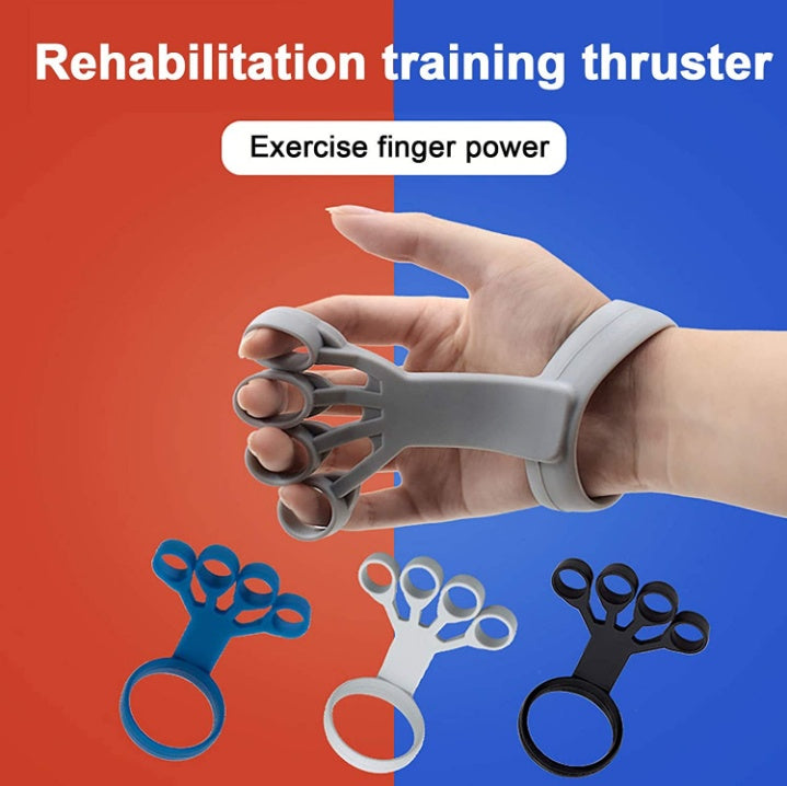 Silicone Grip Device Finger Exercise Stretcher Arthritis Hand Grip Trainer Strengthen Rehabilitation Training To Relieve Pain - VINE GLOBAL