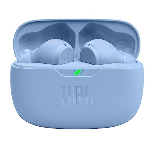 JBL Vibe Beam - True Wireless JBL Deep Bass Sound Earbuds, Bluetooth 5.2, Water & Dust Resistant, Hands-free call with VoiceAware, Up to 32 hours of battery life (Black) - VINE GLOBAL