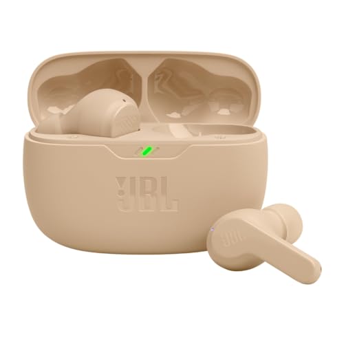 JBL Vibe Beam - True Wireless JBL Deep Bass Sound Earbuds, Bluetooth 5.2, Water & Dust Resistant, Hands-free call with VoiceAware, Up to 32 hours of battery life (Black) - VINE GLOBAL