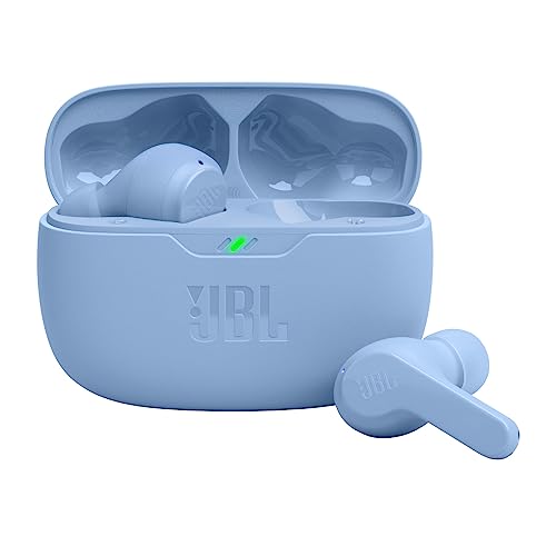 JBL Vibe Beam - True Wireless JBL Deep Bass Sound Earbuds, Bluetooth 5.2, Water & Dust Resistant, Hands-free call with VoiceAware, Up to 32 hours of battery life (Black) - VINE GLOBAL