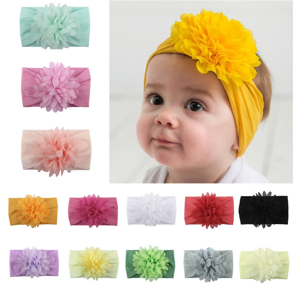 Creative Chiffon Flower Headband Baby Hair Accessories Cute Princess Headband - VINE GLOBAL