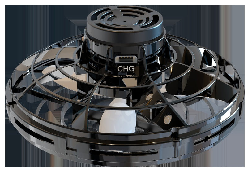 Mini Fingertip Gyro Interactive Decompression Toy Drone LED UFO Type Flying Helicopter Spinner Toy Kids - VINE GLOBAL