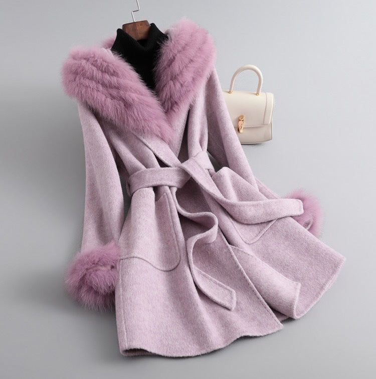 Autumn And Winter Coat Women's Sheepskin Woolen Slim Fit - VINE GLOBAL
