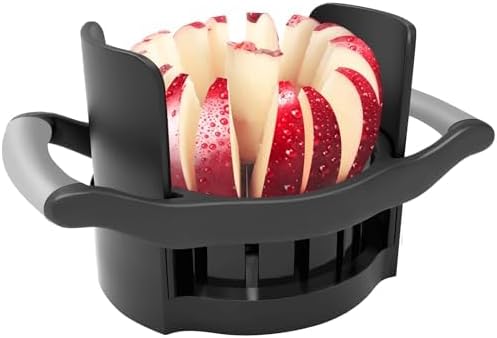 Apple Slicer and Corer,Heavy Duty Apple Cutter with Base, Stainless Steel Ultra-Sharp Blade - VINE GLOBAL