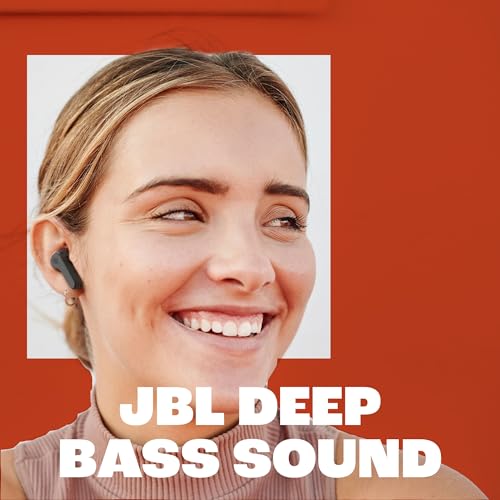 JBL Vibe Beam - True Wireless JBL Deep Bass Sound Earbuds, Bluetooth 5.2, Water & Dust Resistant, Hands-free call with VoiceAware, Up to 32 hours of battery life (Black) - VINE GLOBAL