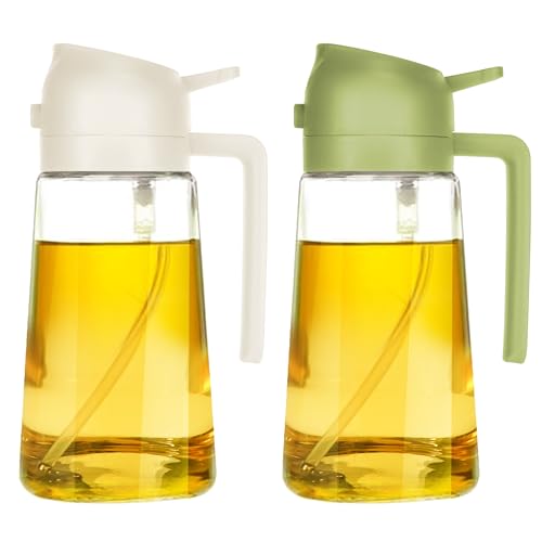 Oil Dispenser Bottle for Kitchen - 2 in 1 Olive Oil Dispenser and Oil Sprayer - VINE GLOBAL