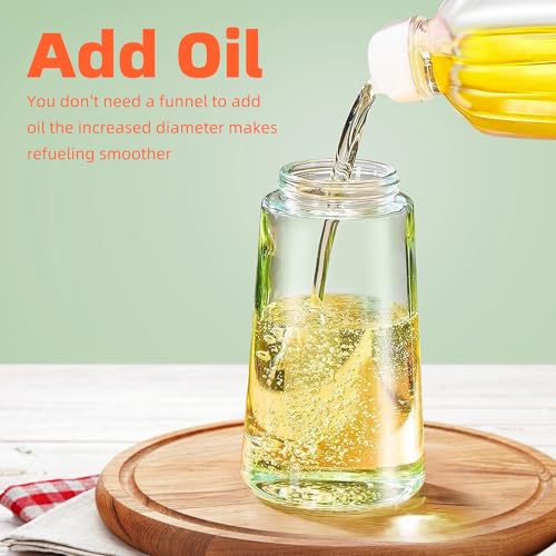 Oil Dispenser Bottle for Kitchen - 2 in 1 Olive Oil Dispenser and Oil Sprayer - VINE GLOBAL