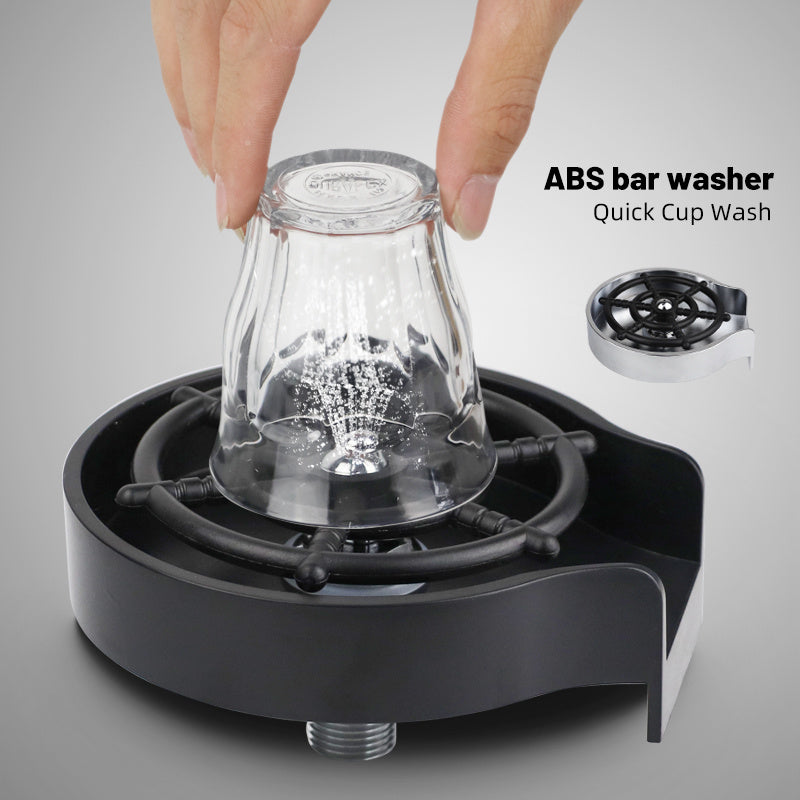 Bar Counter Cup Washer Sink High-pressure Spray Automatic Faucet Coffee Pitcher Wash Cup Tool Kitchen - VINE GLOBAL