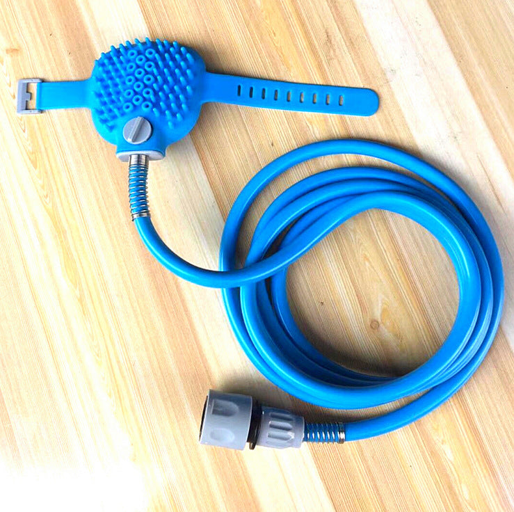 Pet Bathing Tool Pet Dog Convenient Clean Water Pipe Spray Nozzle Strap - VINE GLOBAL