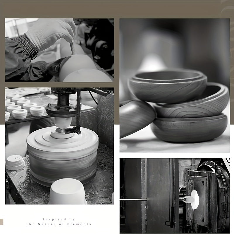 Essential Oil Diffuser, Ceramic Diffuser for Essential Oil Large Room Diffusers, Ultrasonic 280ml Aromatherapy Diffuser with Essential Oil, Bedroom Vaporizer Cool Mist Humidifier for Home Office - VINE GLOBAL