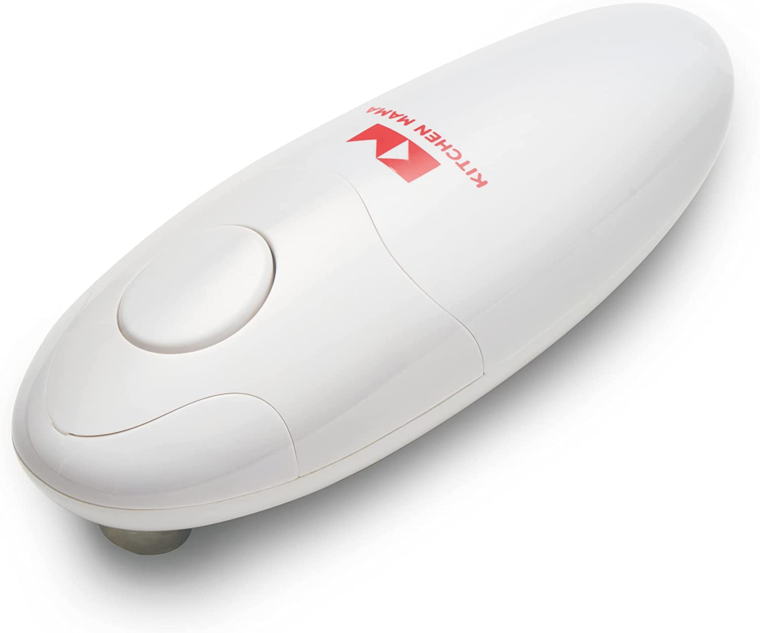 Auto Electric Can Opener: Open Your Cans with a Simple Press of Button - Automatic, Hands Free, Smooth Edge, Food-Safe, Battery Operated, YES YOU CAN (Red)