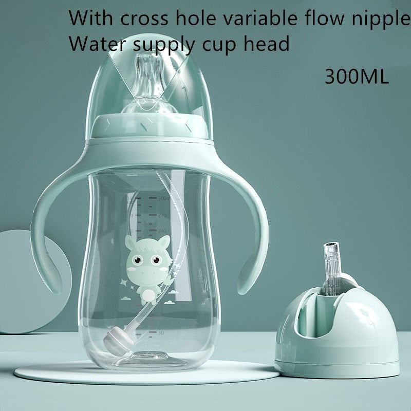 Baby Wide-diameter Baby Bottle, Child Drinking Cup Sippy Cup - VINE GLOBAL