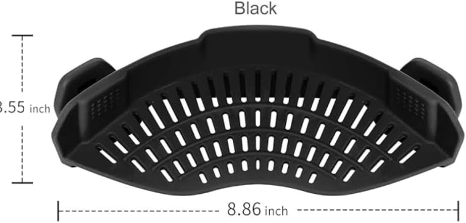 Clip On Silicone Strainer for Pots and Pans, Pasta Strainer - VINE GLOBAL