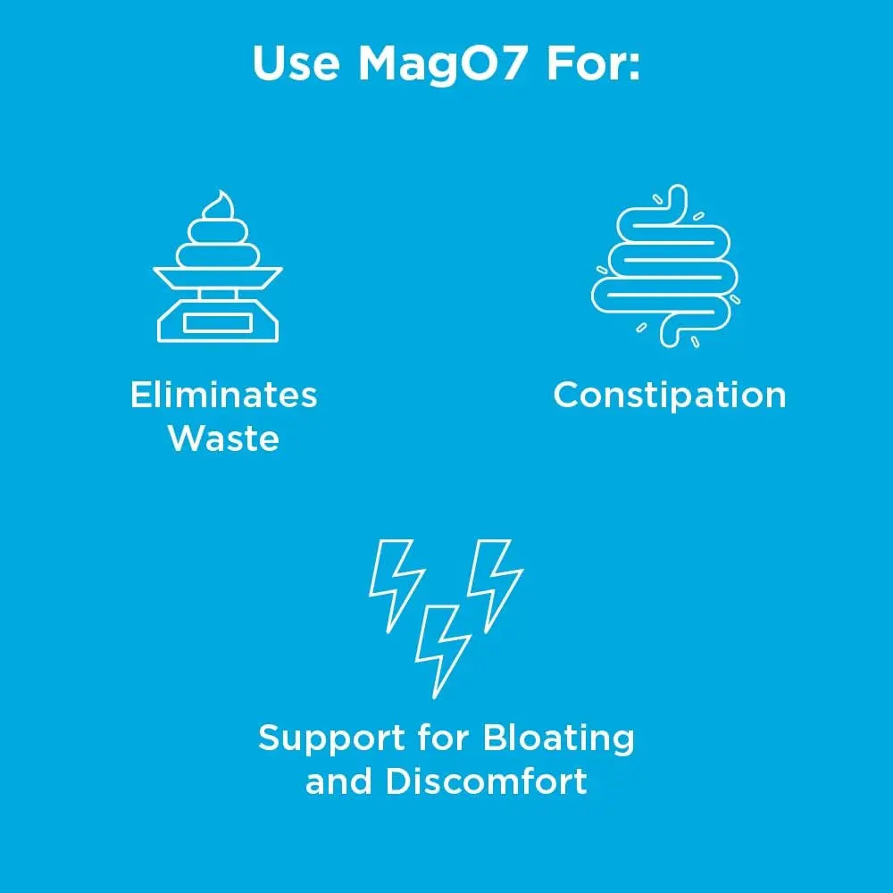 nbpure MagO7 - Natural Colon Cleanse & Detox - Occasional Constipation Relief, Stool Softening, & Bloating Support for Men & Women - Ozonated Magnesium Oxide, 180 Capsules VINE GLOBAL
