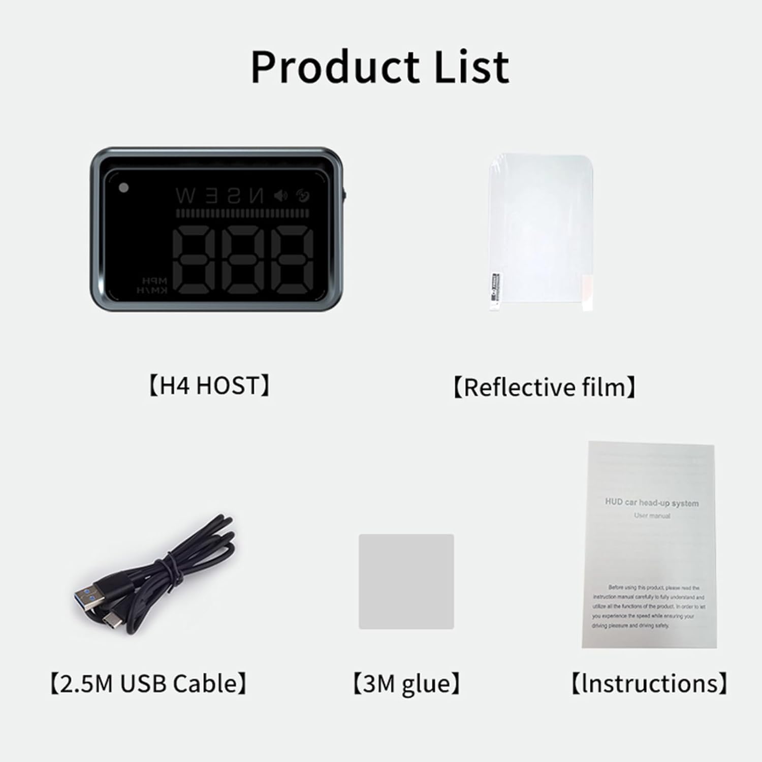 Head Up Display for Car HUD | Automatic Light Sensing | Mile Speed|Speedometer - VINE GLOBAL