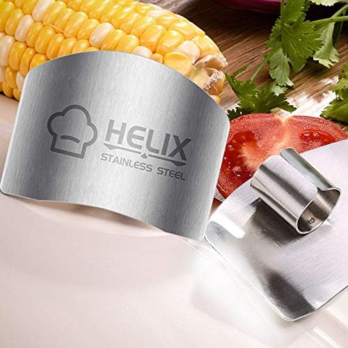 3 Pack Finger Guards for Cutting Kitchen Tool Stainless Steel Finger Guard Finger Protector Avoid Hurting When Slicing and Dicing for Food Chopping Cutting Knife Cutting - VINE GLOBAL