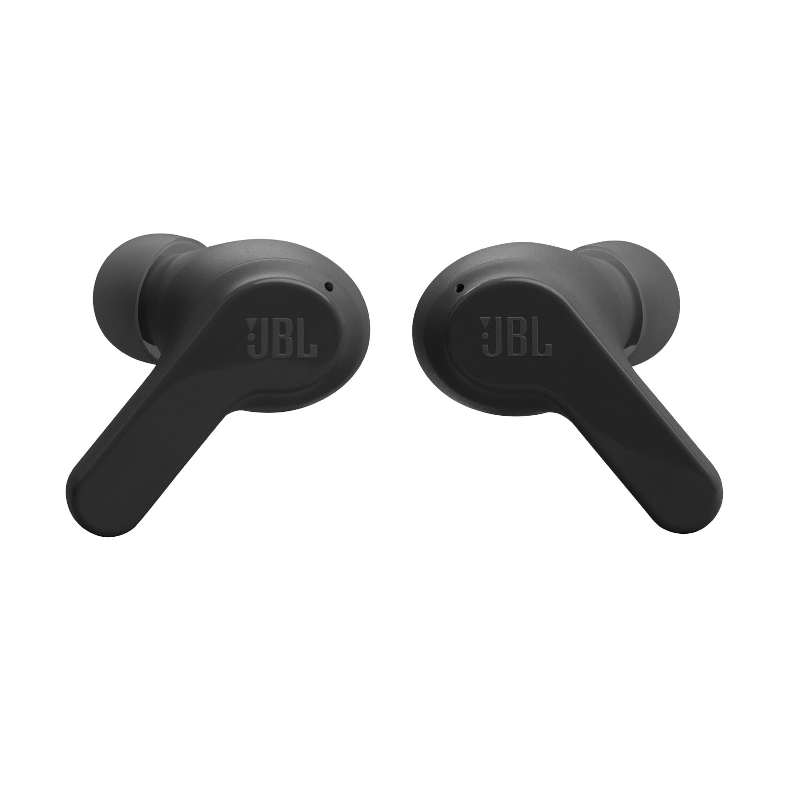 JBL Vibe Beam - True Wireless JBL Deep Bass Sound Earbuds, Bluetooth 5.2, Water & Dust Resistant, Hands-free call with VoiceAware, Up to 32 hours of battery life (Black) - VINE GLOBAL