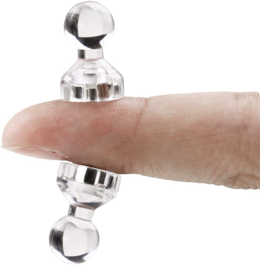 12Pcs Black Fridge Magnets, Small and Strong Magnets for Whiteboard - VINE GLOBAL