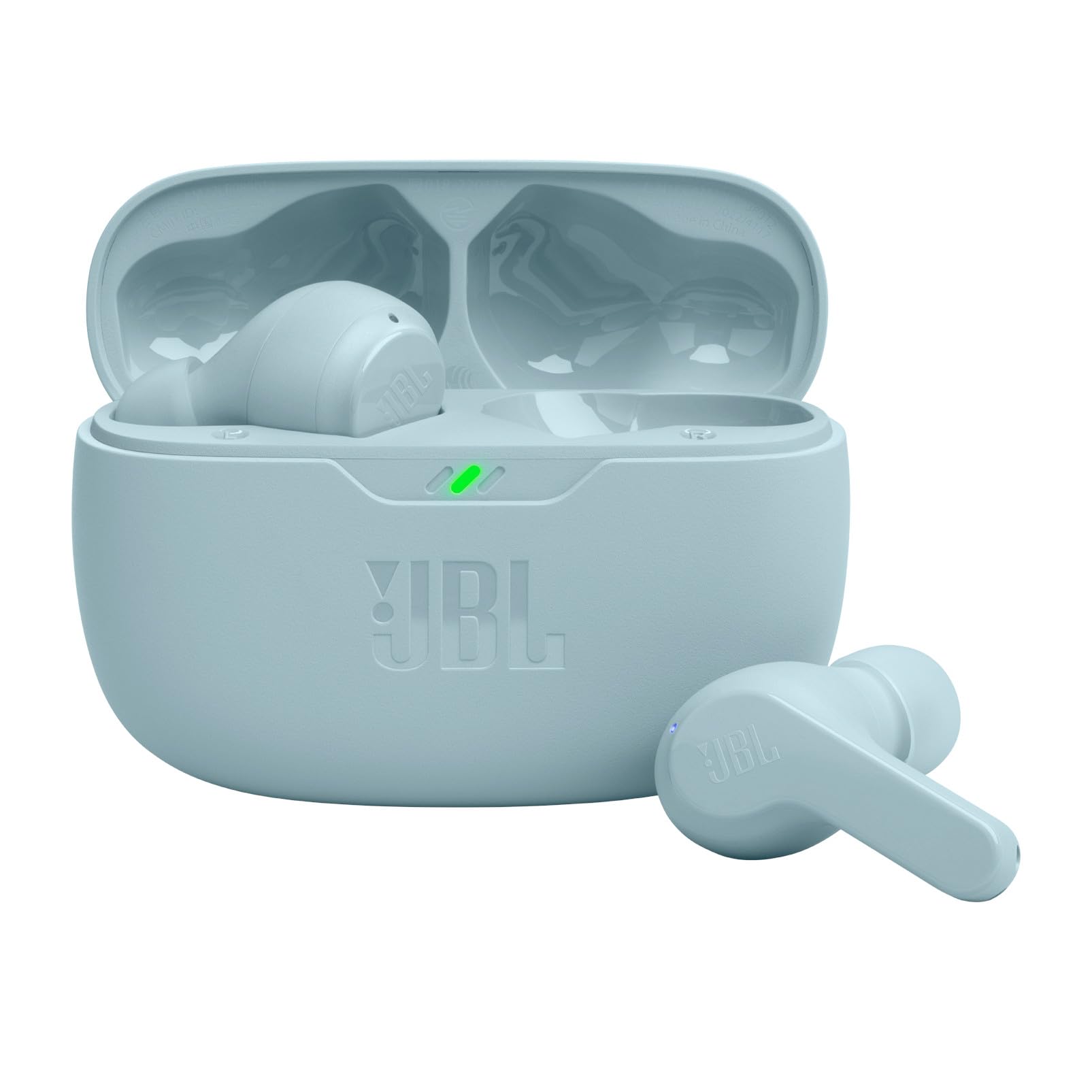 JBL Vibe Beam - True Wireless JBL Deep Bass Sound Earbuds, Bluetooth 5.2, Water & Dust Resistant, Hands-free call with VoiceAware, Up to 32 hours of battery life (Black) - VINE GLOBAL
