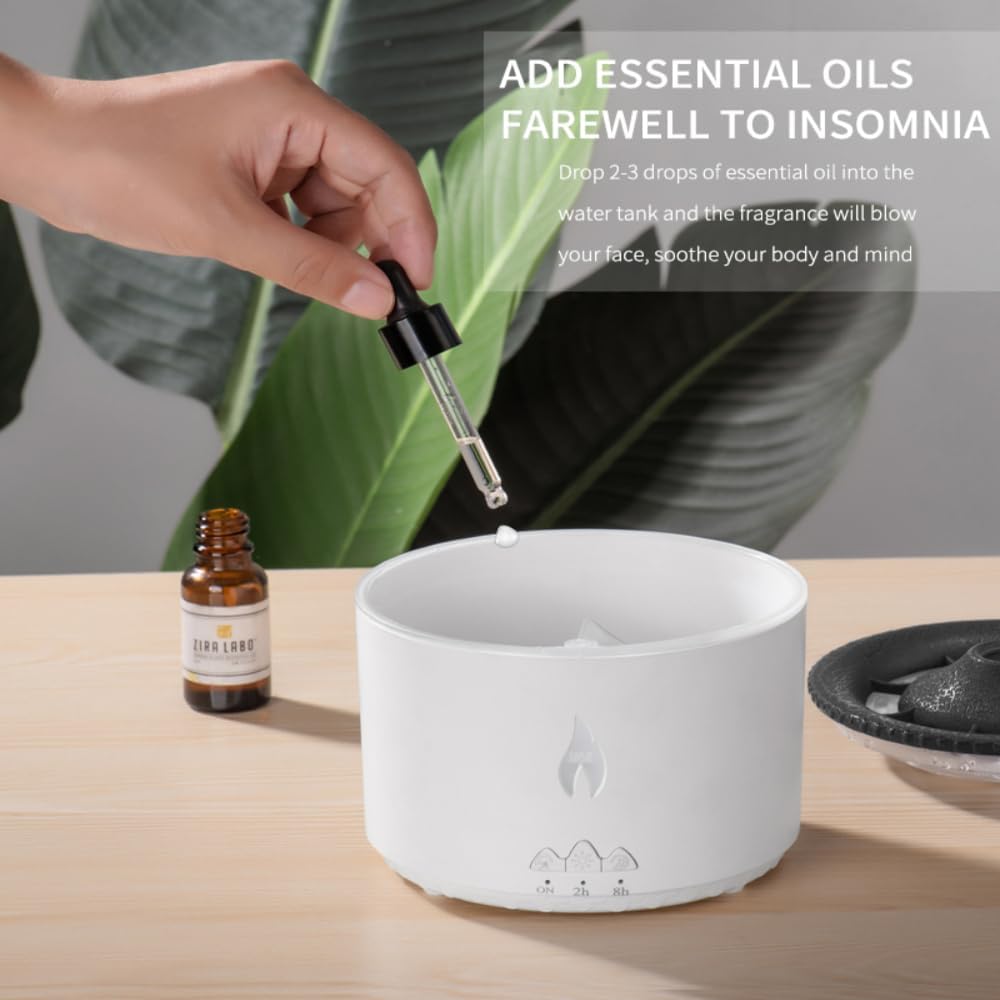 Volcano Diffuser for Essential Oils Aromatherapy,Humidifier Aroma Lamp with Multiple Modes, Remote, Timer - VINE GLOBAL