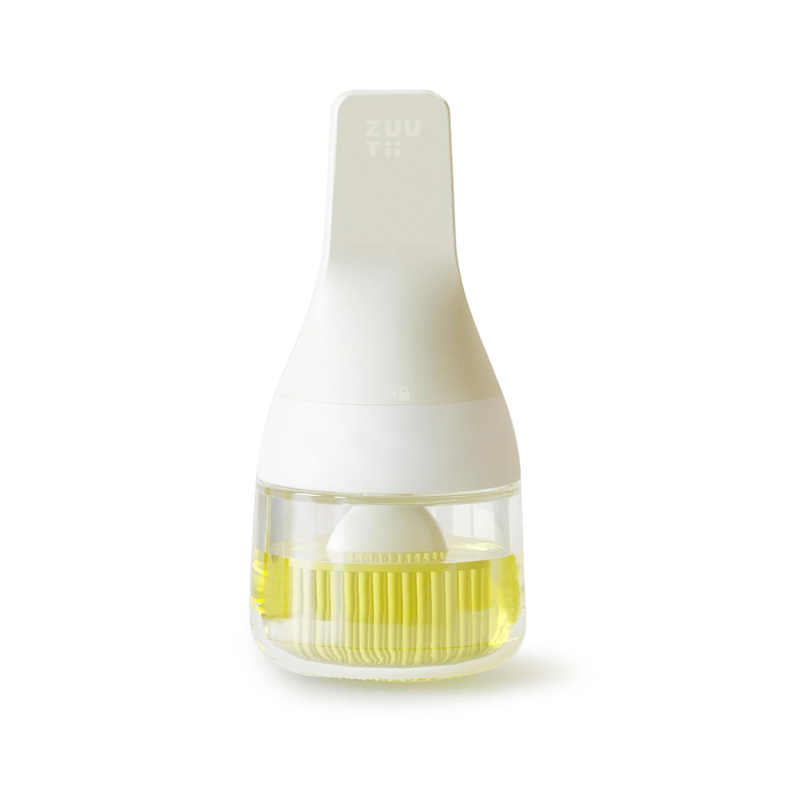 Zuutii Oil Dispenser with Silicone Brush for Cooking,Glass Oil Bottle with Heat Resistant Basting Brushes for Baking, Food Brush for Grilling, Butter, BBQ Sauce，Dishwasher Safe,4.4oz,Light Cream - VINE GLOBAL
