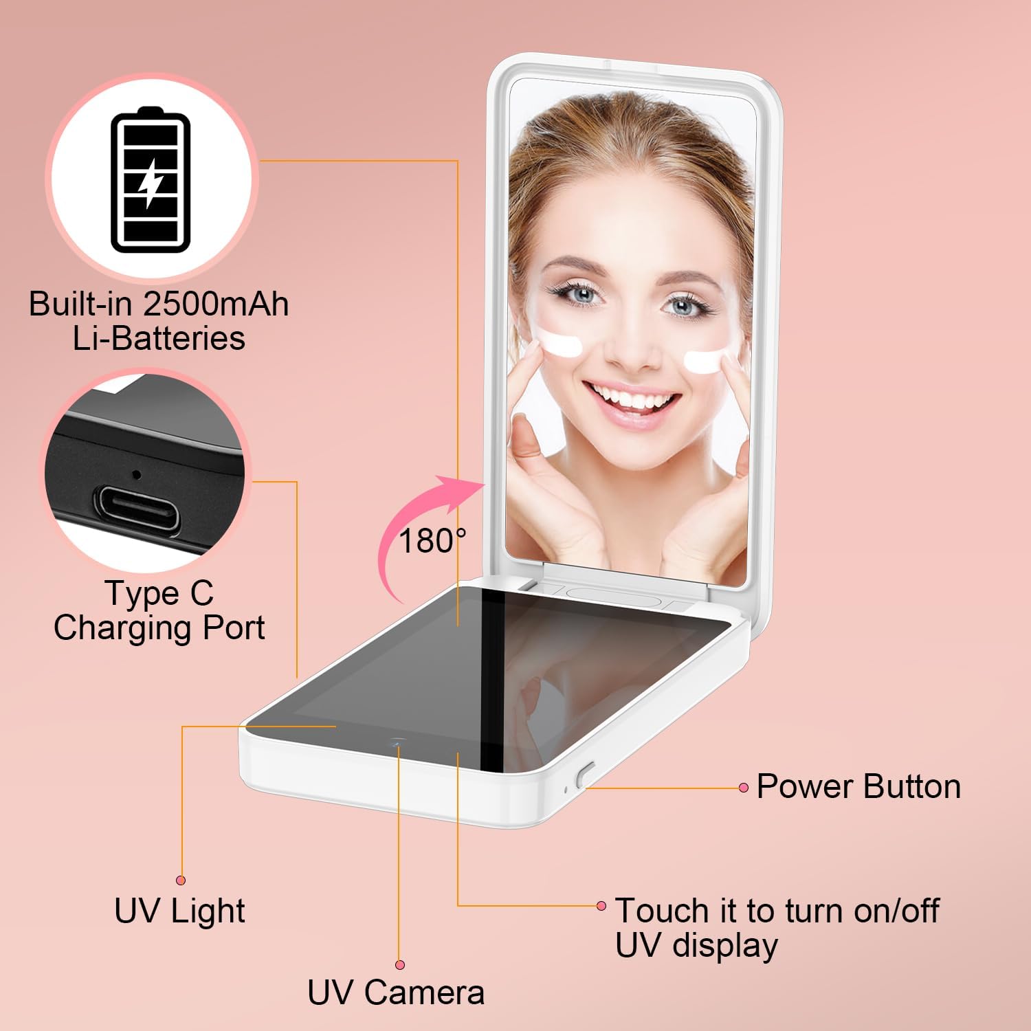 UV Camera for Sunscreen Test UV Mirror Sunscreen Camera - VINE GLOBAL
