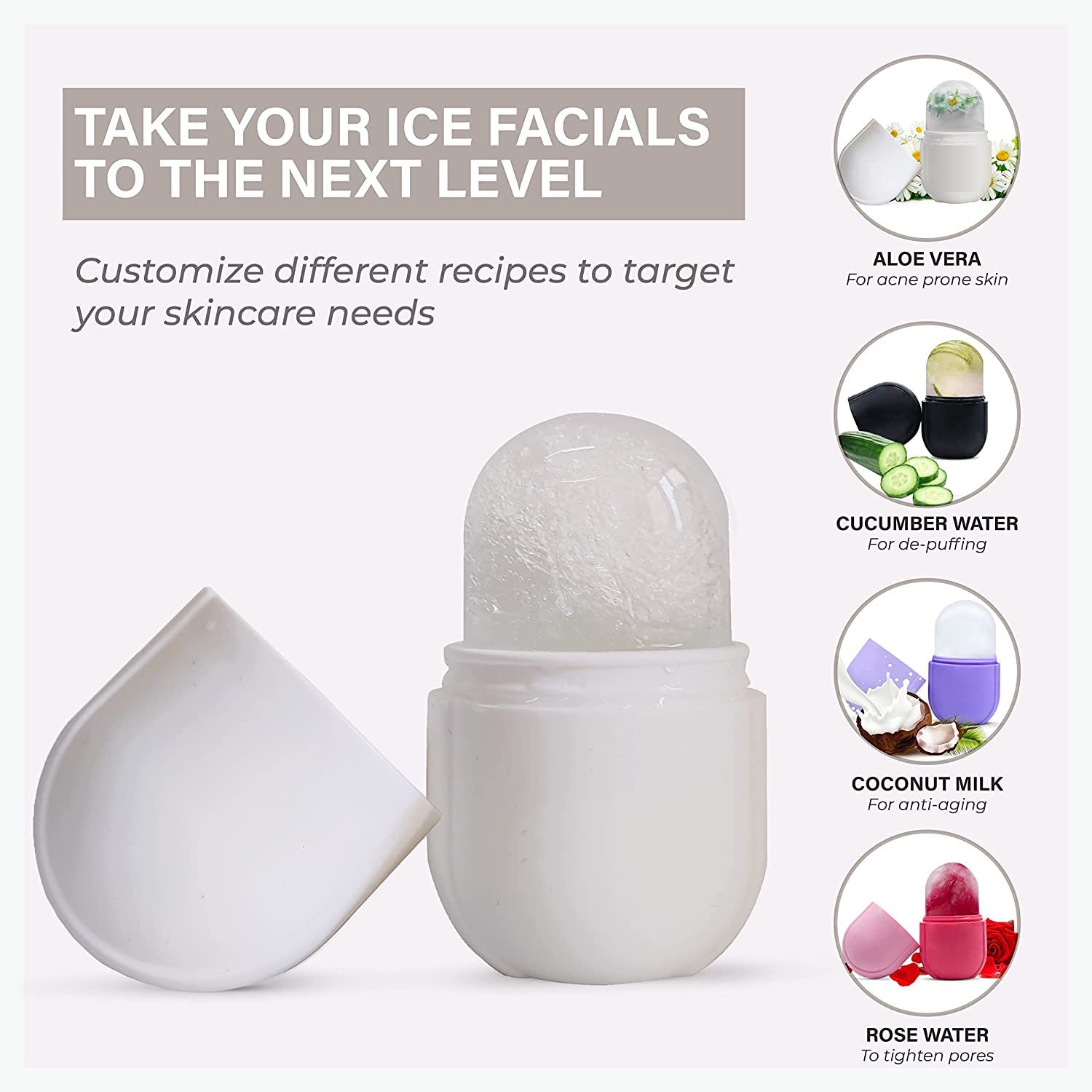 Ice Roller for Face and Eye, Ice Face Roller - VINE GLOBAL