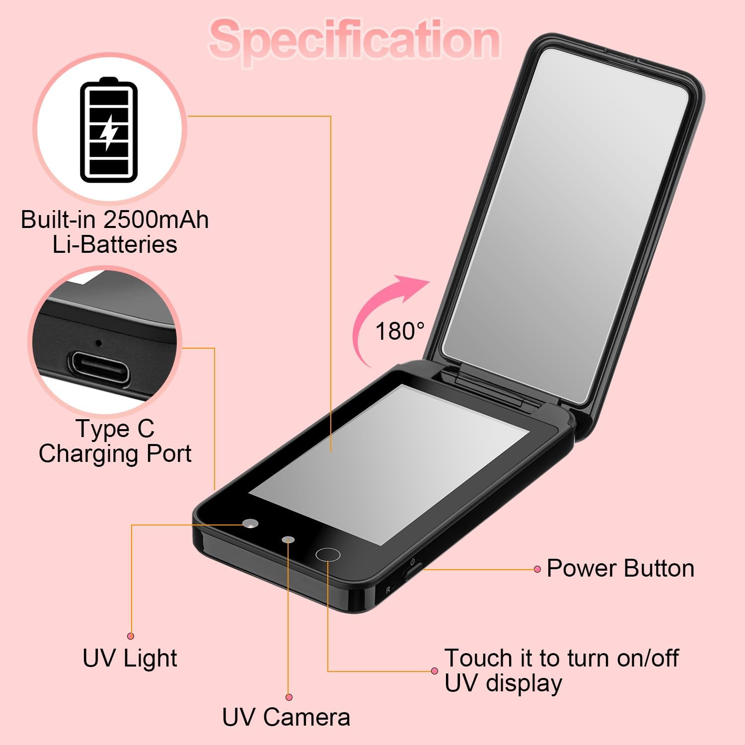 UV Camera for Sunscreen Test UV Mirror Sunscreen Camera - VINE GLOBAL